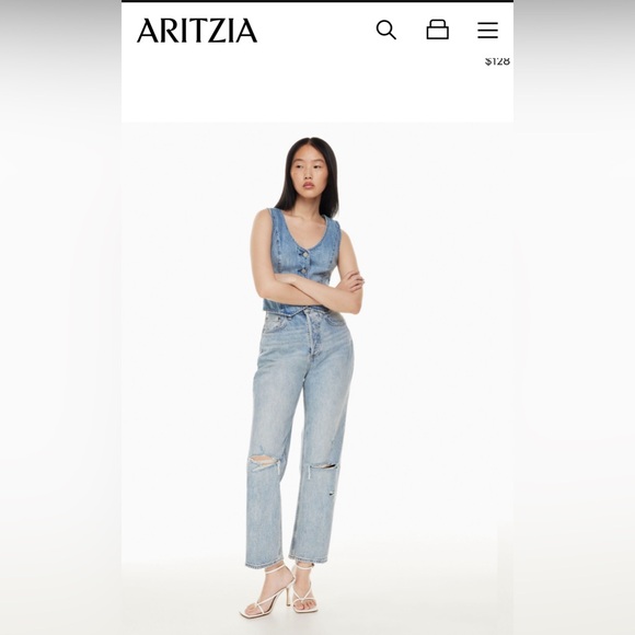 Denim forum Joni high rise loose 29L - Picture 3 of 4